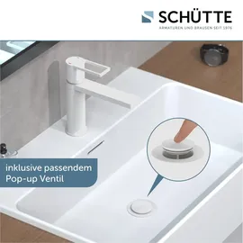 Schütte Manhattan Waschtischarmatur Weiß Matt