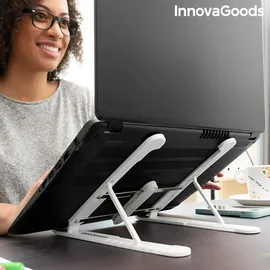 InnovaGoods Zusammenklappbarer und Verstellbarer Laptop-Ständer Flappot, InnovaGoods® - Silber