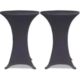 deluke Stehtischhusse AMAU Anthrazit Ø 70 cm 2er Set