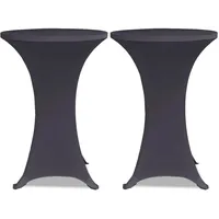 deluke Stehtischhusse AMAU Anthrazit Ø 70 cm 2er Set