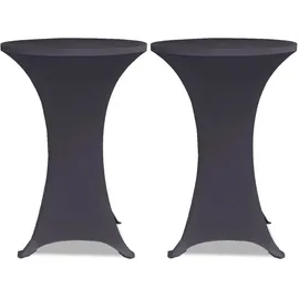 deluke Stehtischhusse AMAU Anthrazit Ø 70 cm 2er Set