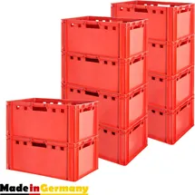 TSGPS Aufbewahrungskiste E3 60 x 40 x 30 cm 10-tlg. rot