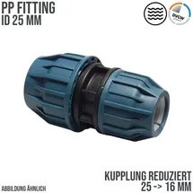 Jason PP-Klemmkupplung reduziert 16 x 25 mm frostsicher