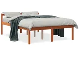 vidaXL Seniorenbett 120 x 200 cm Wachsbraun