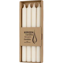 Richard Wenzel RUSTIC Stabkerzen 250 mm Wollweiß 4 St.