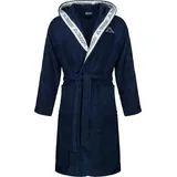 Kappa Bademantel mit Kapuze 100% Baumwolle Gr. S-4XL, blau XXL