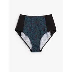 bonprix High Waisted Bikinihose aus recyceltem Polyamid, petrol, 40