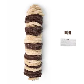 Lemodo Flauschvorhang 100 x 200 cm Braun/Beige