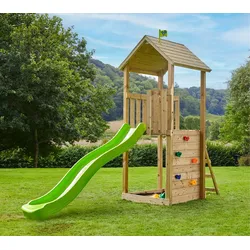 TP Toys Wolkenkratzer 1 | Holz Spielturm Garten | mit Rutsche