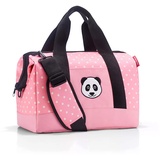 Reisenthel Allrounder M Kids Kleine Reisetasche für Kinder Mit Stecklasche für Reisetrolleys, Farbe:Panda pink