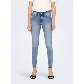 Only ONLBLUSH MID SK ANK Raw Waist Jeans (15263454) medium blue denim