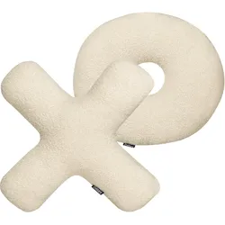 Dekokissen 2er Set HESPERIS Bouclé Beige Ohne Muster