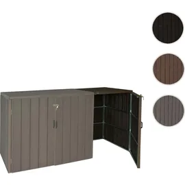 MCW Mülltonnenbox J28 79 x 117 x 105 cm braun