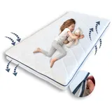 Kids Collective Kindermatratze AERO Plus mit einem Klimavlies 10 cm hoch Babymatratze 60x120 I 70x140 I 80x160 I 80x180 I 90x200 Matratze für Babybett oder Kinderbett 200 x 90 Körpergewicht bis 60kg