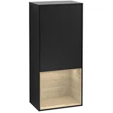 Villeroy & Boch Villeroy und Boch Finion Seitenschrank F550PCPD 41,8x93,6x27cm, rechts, Regal unten Oak Veneer, Black matt lacquer
