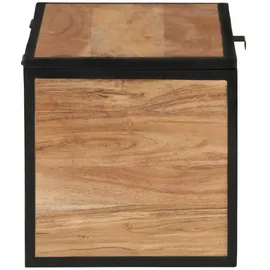 vidaXL Truhe 60x30x30 cm Massivholz Akazie und Eisen