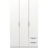 Demeyere Drehtürenschrank Ghost 119,4 x 203 x 51,1 cm Weiß