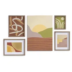 Coco Maison Landscape Stories Bilder-Set 5-teilig - Braun
