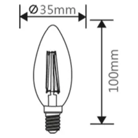 Braytron LED-Leuchtmittel 10x E14 4 W warmweiß 360 lm