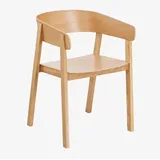 Esszimmerstuhl aus Holz Olsen Braun Natur - Sklum