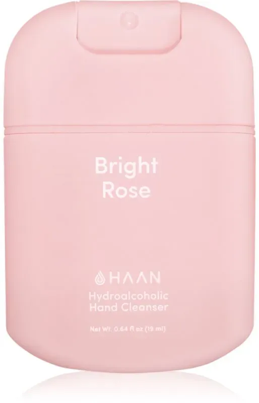 HAAN Hand Cleanser Bright Rose Handreinigungsspray mit antibakteriellem Zusatz Mini 19 ml