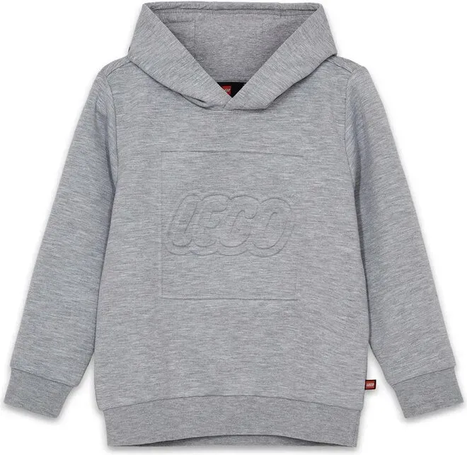 Kidswear Kindermoden Sweatshirt mit Kapuze Grau Melange 128