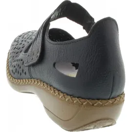Rieker Damen Geschlossene Ballerinas, Blau 39