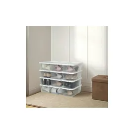 Möbel Kraft Aufbewahrungsbox 35 x 12,5 cm 12-tlg. transparent