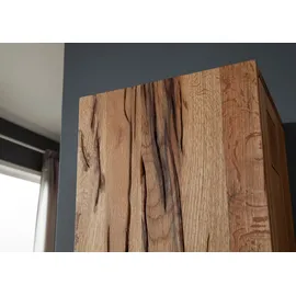 Massivmoebel24 Hängeschrank Wild-/Zerreiche 33 x 33 x 124 cm Natur Geölt