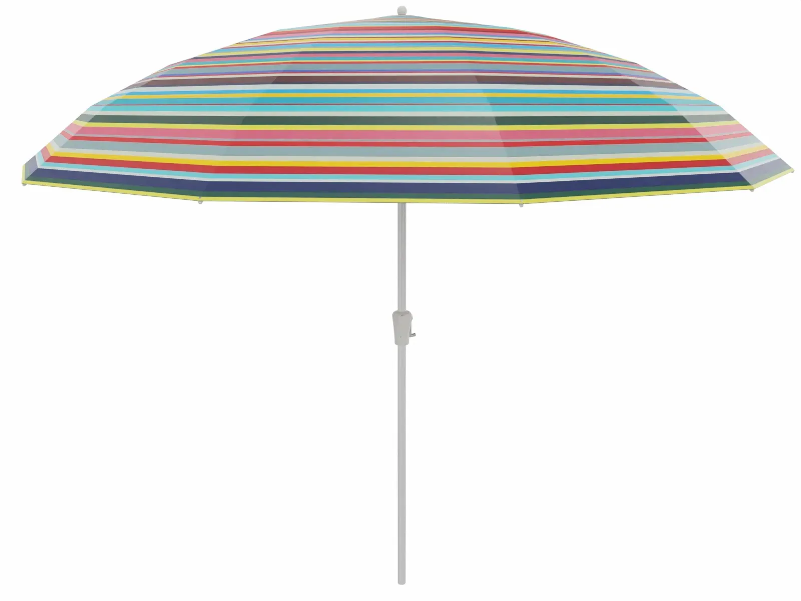 Pagodenschirm Ø 300 cm Alu weiß, Multicolor, mit Kurbelmechanismus