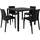 GRANDSOLEIL Brunch/Venice Set 4-tlg. Schwarz