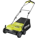 Ryobi RY1400SF35B (Arbeitsbreite 35cm, 16 Edelstahlklingen, 55l Grasfangsack inkl. Fangkorb und Lüfterrolle)