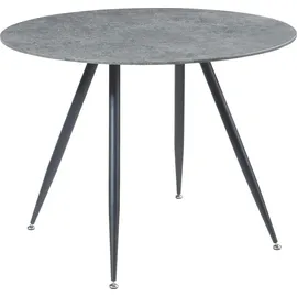 [en.casa] Essgruppe Fitjar 5-teilig Betonoptik/Dunkelgrau