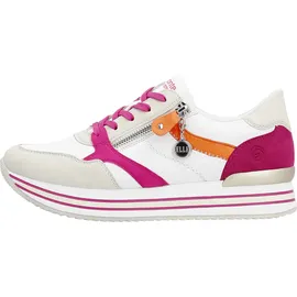remonte Schnürschuh Damen Orange/Weiß/Rosa 38