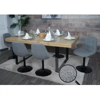 MCW 6er-Set Esszimmerstuhl MCW-A60, Küchenstuhl Stuhl Drehstuhl, Stahl MVG