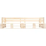 vidaXL Garten-Palettensofa 2-Sitzer Natur Holz