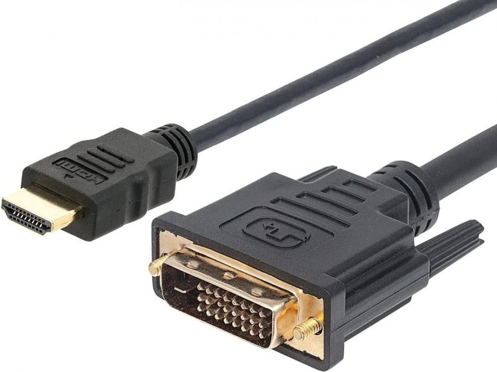 Techly HDMI (Typ A) — DVI (5 m, HDMI, DVI), Video Kabel