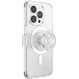 PopSockets PopSockets: Backcover mit Popsockets Solid Clear iPhone 14 Pro Smartphone Hülle Weiss