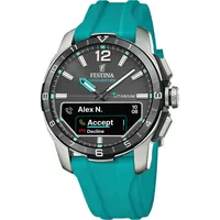 Festina Connected D 44 mm BT Titan Schwarz /