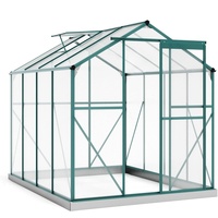 Thanaddo Aluminium Gewächshaus Gartengewächshaus Treibhaus, Garten Frühbeet Pflanzenhaus als Treibhaus, Tomatenhaus