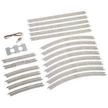 TomyTEC 970282 Gleis-Start-Set, Oval Modellbausatz, One Size, Grau