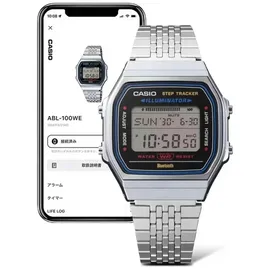 Casio Vintage Iconic Digital Edelstahl 38,0 mm ABL-100WE-1AEF