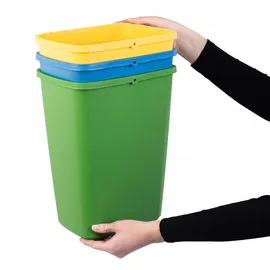 Kadax Abfalleimerset 12 l Grün/Gelb/Blau