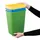 Kadax Abfalleimerset 12 l Grün/Gelb/Blau