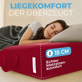 eloneo Gästematratze 140 x 195 x 15 cm weich Polyester