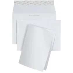 Doppelkarten A6 Kuverts C6 Prestige weiss, Haftklebeverschluss, 10 Stück