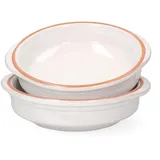 Mambocat 2er Set Cazuela WEISS Ton-Schale Ille Ø 16cm Größe M Mittelalter Wikinger