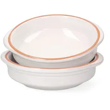 Mambocat 2er Set Cazuela WEISS Ton-Schale Ille Ø 16cm Größe M Mittelalter Wikinger