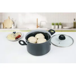 Genius Cerafit Magic Pot Topf-Set 6-tlg. 2 x Kochtopf + 2 x Sieb