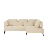 Switch Eckcouch Flachgewebe 2-Sitzer Creme